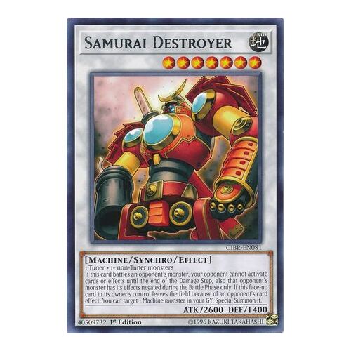 Samurai Destroyer CIBR-EN081 Rare 1st Edition NM