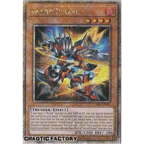 CRBR-EN001 Sword Ryzeal QUARTER CENTURY SECRET Rare 1st Edition NM