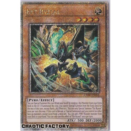 CRBR-EN004 Ext Ryzeal Quarter Century Secret Rare 1st Edition NM