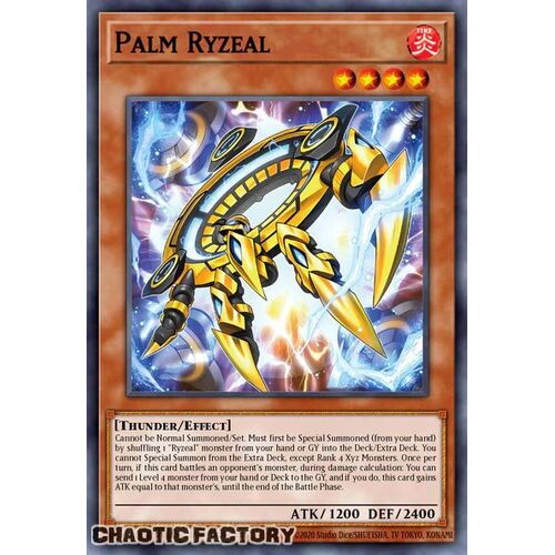 CRBR-EN005 Palm Ryzeal Super Rare 1st Edition NM