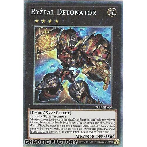 CRBR-EN007 Ryzeal Detonator Collector's Rare 1st Edition NM