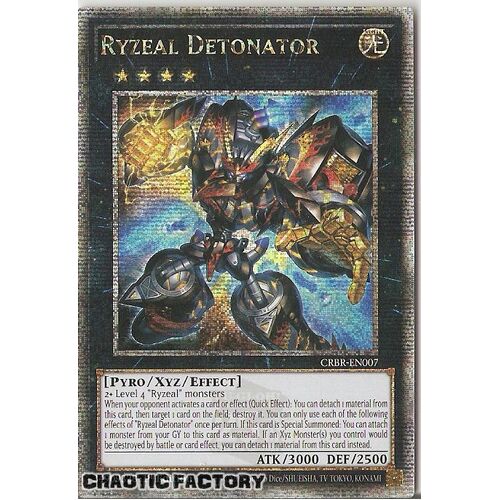 CRBR-EN007 Ryzeal Detonator QUARTER CENTURY SECRET Rare 1st Edition NM