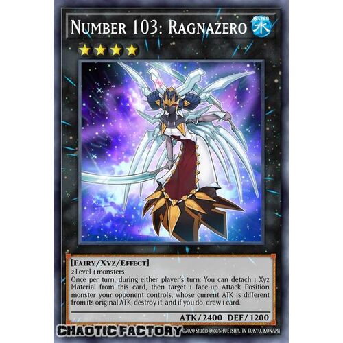 CRBR-EN011 Number 103: Ragnazero Super Rare 1st Edition NM