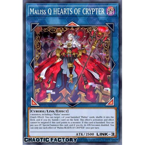 CRBR-EN020 Maliss Q Hearts Crypter Ultra Rare 1st Edition NM