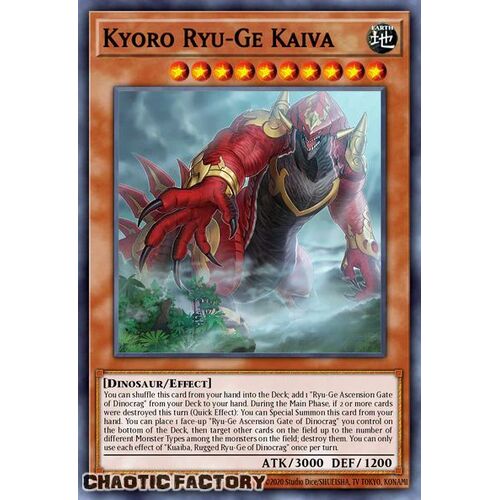 CRBR-EN031 Kyoro Ryu-Ge Kaiva Super Rare 1st Edition NM