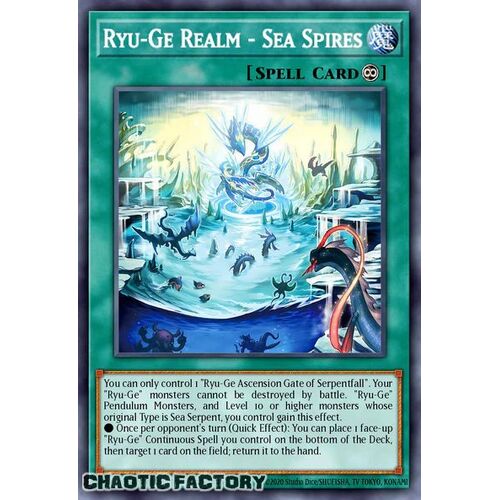 CRBR-EN038 Ryu-Ge Realms - Sea Spires Super Rare 1st Edition NM