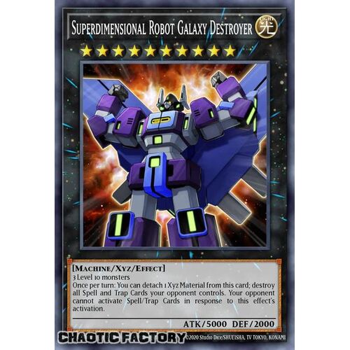 CRBR-EN043 Superdimensional Robot Galaxy Destroyer Rare 1st Edition NM