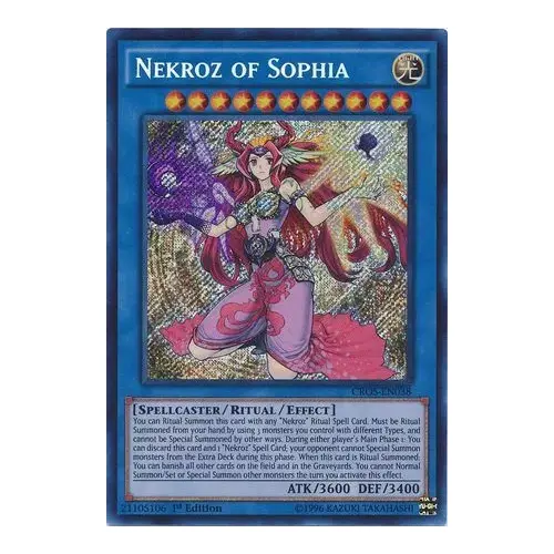 Nekroz of Sophia Secret Rare 1st Edition CROS-EN038 NM