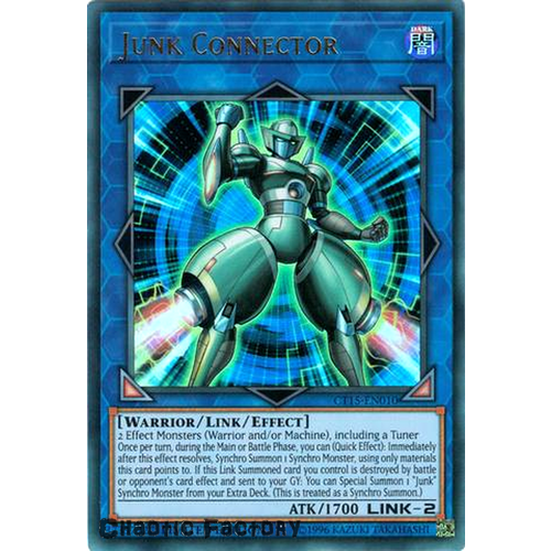 Yugioh Junk Connector CT15-EN010 Ultra Rare Promo NM