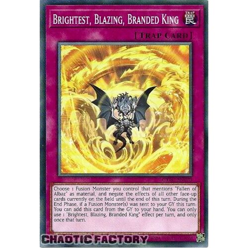 CYAC-EN070 Brightest, Blazing, Branded King Common 1st Edition NM