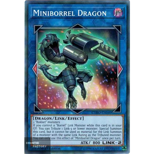 Yugioh - CYHO-EN040 - Miniborrel Dragon Common 1st Edition NM