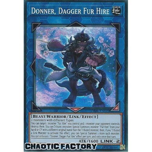 DABL-EN049 Donner, Dagger Fur Hire Super Rare 1st Edition NM