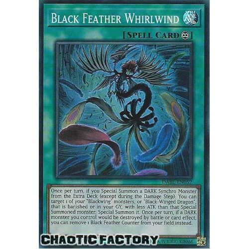 DABL-EN052 Black Feather Whirlwind Super Rare 1st Edition NM