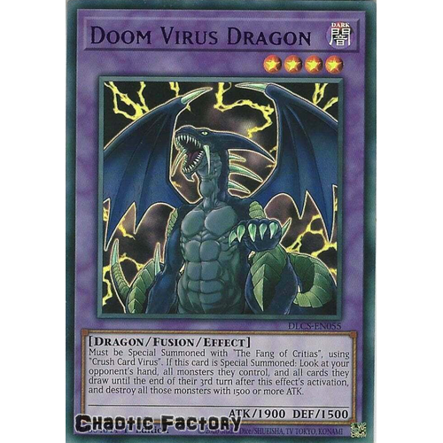 DLCS-EN055 Doom Virus Dragon PURPLE Ultra Rare 1st Edition NM