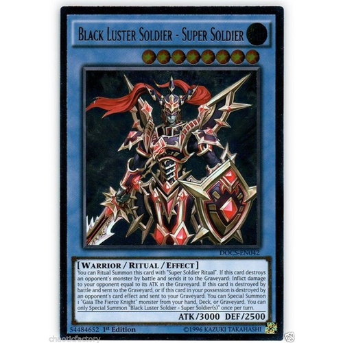 Black Luster Soldier - Super Soldier ULTIMATE RARE DOCS-EN042 1st Edition NM