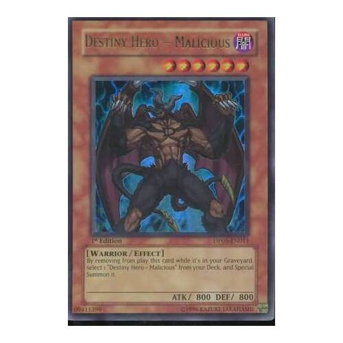 Destiny Hero - Malicious - DP05-EN011 - Ultra Rare 1st Edition NM