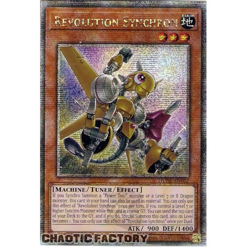 Quarter Century Secret Rare DUNE-EN002 Revolution Synchron 1st Edition NM