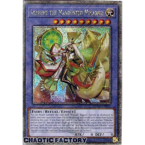 Quarter Century Secret Rare DUNE-EN032 Arahime the Manifested Mikanko 1st Edition NM