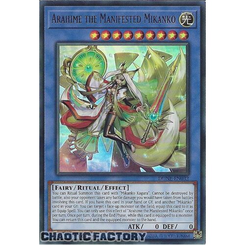 DUNE-EN032 Arahime the Manifested Mikanko Ultra Rare 1st Edition NM