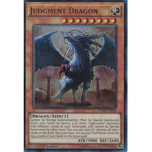 Judgment Dragon DUSA-EN070 Ultra Rare 1st edition NM