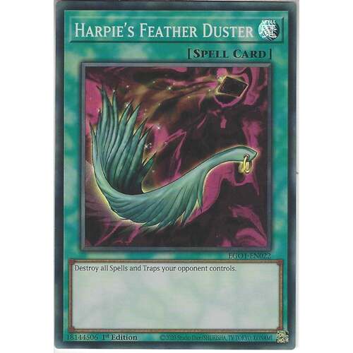 EGO1-EN022 Harpie's Feather Duster Super Rare 1st Edition NM