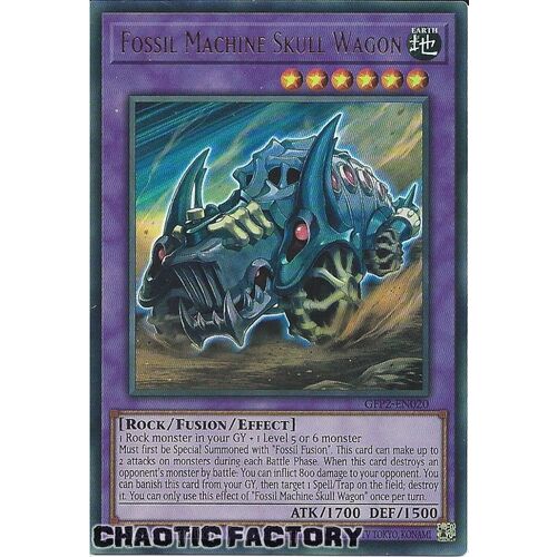 GFP2-EN020 Fossil Machine Skull Wagon Ultra Rare 1st Edition NM