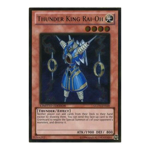 Thunder King Rai-Oh - GLD3-EN020 - Gold Rare NM