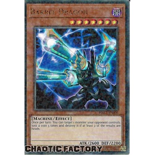 HAC1-EN006 Barrel Dragon Duel Terminal Ultra Parallel Rare 1st Edition NM