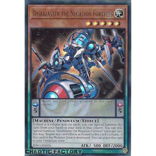 INFO-EN026 Disablaster the Negation Fortress Ultra Rare 1st Edition NM