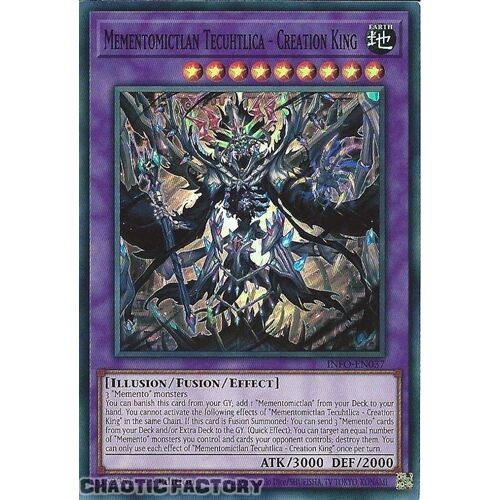 INFO-EN037 Mementomictlan Tecuhtlica - Creation King Super Rare 1st Edition NM