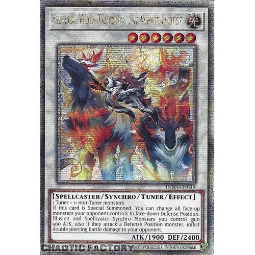 INFO-EN038 Silvera, Wolf Tamer of the White Forest Quarter Century Secret Rare 1st Edition NM