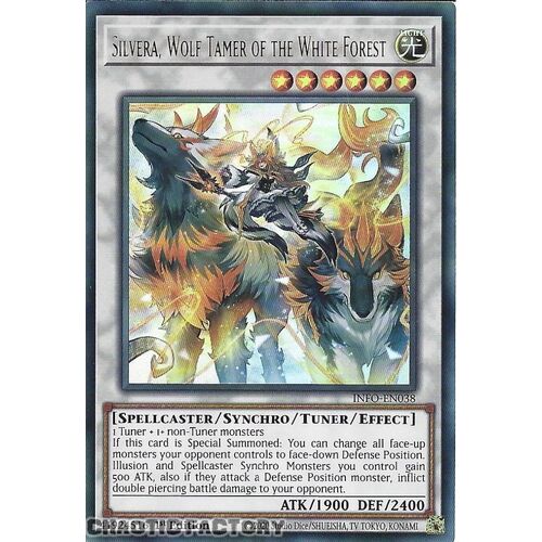 INFO-EN038 Silvera, Wolf Tamer of the White Forest Ultra Rare 1st Edition NM