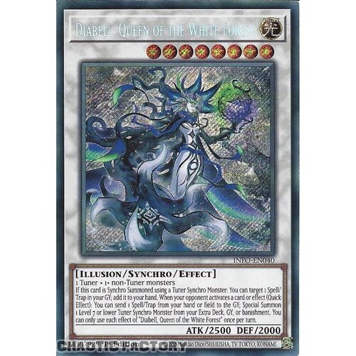 INFO-EN040 Diabell, Queen of the White Forest Secret Rare 1st Edition NM