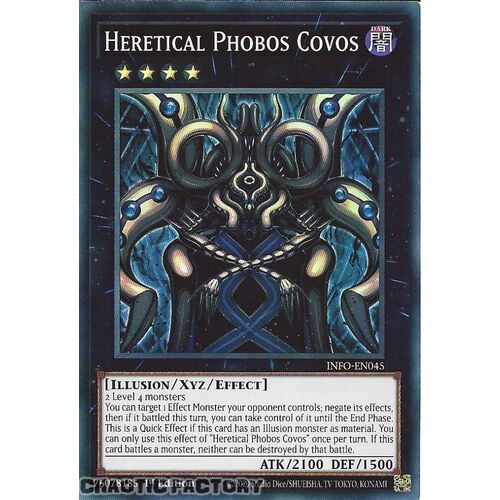 INFO-EN045 Heretical Phobos Covos Super Rare 1st Edition NM