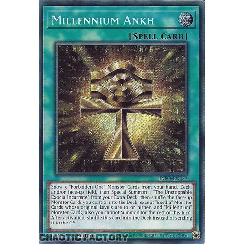 INFO-EN053 Millennium Ankh Secret Rare 1st Edition NM