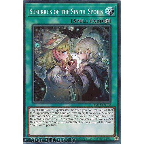 INFO-EN060 Susurrus of the Sinful Spoils Super Rare 1st Edition NM