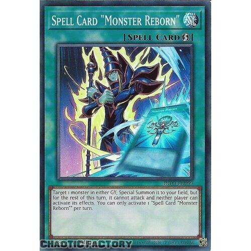 INFO-EN099 Spell Card Monster Reborn Super Rare 1st Edition NM