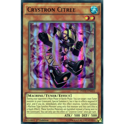 Crystron Citree - INOV-EN016 - Ultra Rare 1st Edition NM