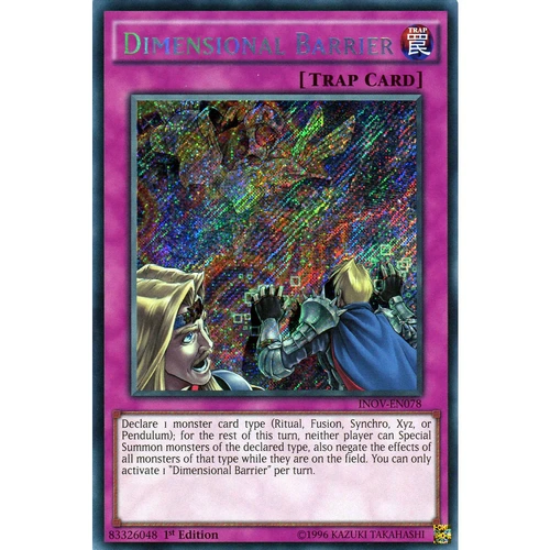 Dimensional Barrier INOV-EN078 1ST EDITION NM