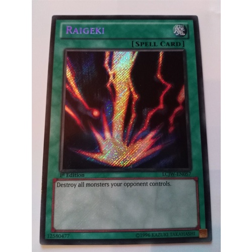 Raigeki - LCJW-EN057 - Secret Rare 1st Edition NM