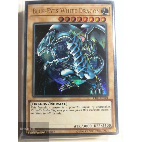 LCKC-EN001 Blue-Eyes White Dragon Ultra Rare 1st Edition NM WORLD ART