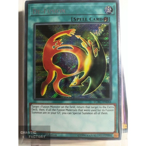 LCKC-EN044 De-Fusion Secret Rare 1st Edition NM