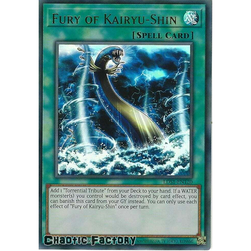 LDS1-EN120 Fury of Kairyu-Shin Ultra Rare 1st Edition NM"