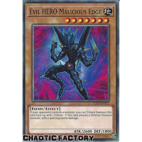 LDS3-EN022 Evil HERO Malicious Edge Common 1st Edition NM