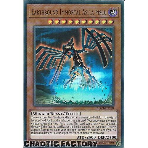 LDS3-EN038 Earthbound Immortal Aslla piscu Ultra Rare 1st Edition NM