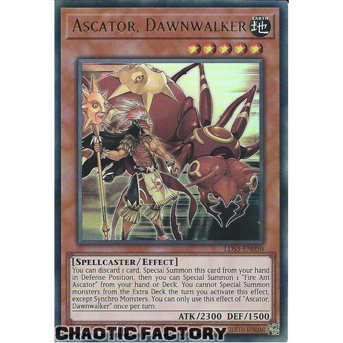 LDS3-EN050 Ascator, Dawnwalker Ultra Rare 1st Edition NM