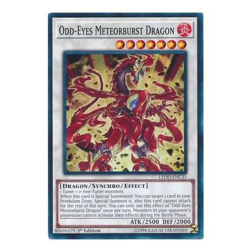 Odd-Eyes Meteorburst Dragon LEDD-ENC31 Common 1st Edition NM