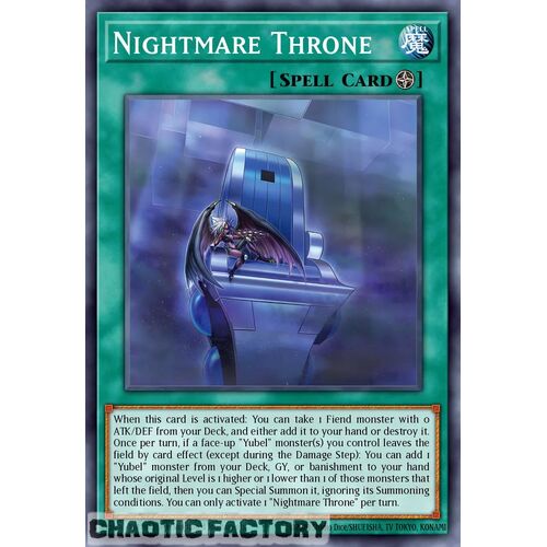LEDE-EN061 Nightmare Throne Ultra Rare 1st Edition NM