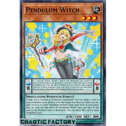 LEDE-EN098 Pendulum Witch Super Rare 1st Edition NM