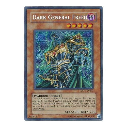 Dark General Freed - LODT-EN083 - Secret Rare Unlimited NM